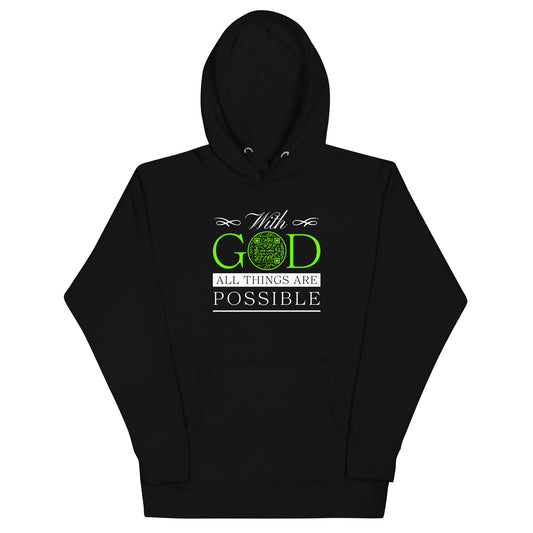 ALL THINGS ARE POSSIBLE-GREEN-Unisex Hoodie