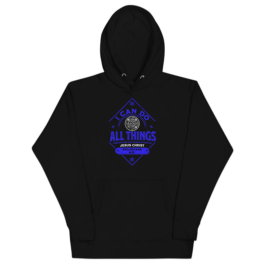 I CAN DO ALL THINGS-DARK BLUE-Unisex Hoodie