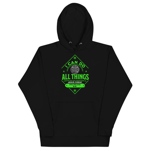 I CAN DO ALL THINGS-GREEN-Unisex Hoodie