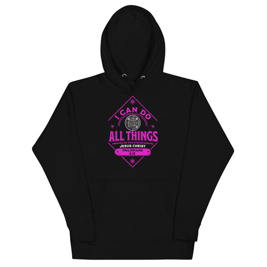 I CAN DO ALL THINGS-PINK-Unisex Hoodie