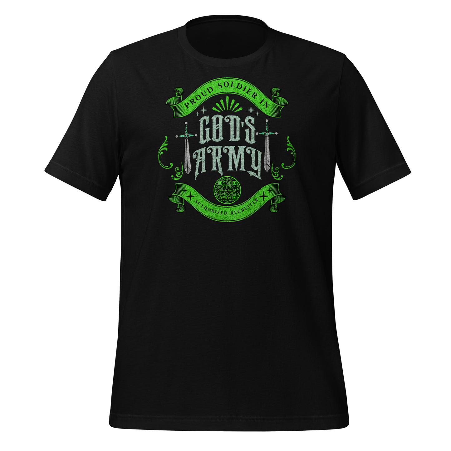 GODS ARMY-GREEN-Unisex t-shirt