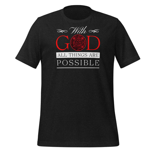 ALL THINGS ARE POSSIBLE-RED-Unisex t-shirt