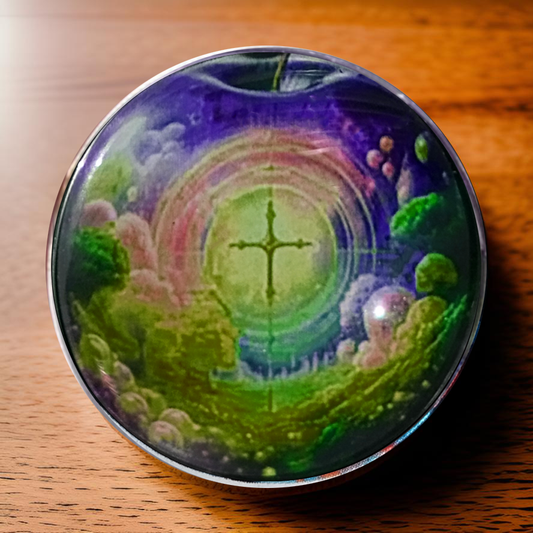 CROSS IN APPLE-YELLOW-POCKET PEBBLE