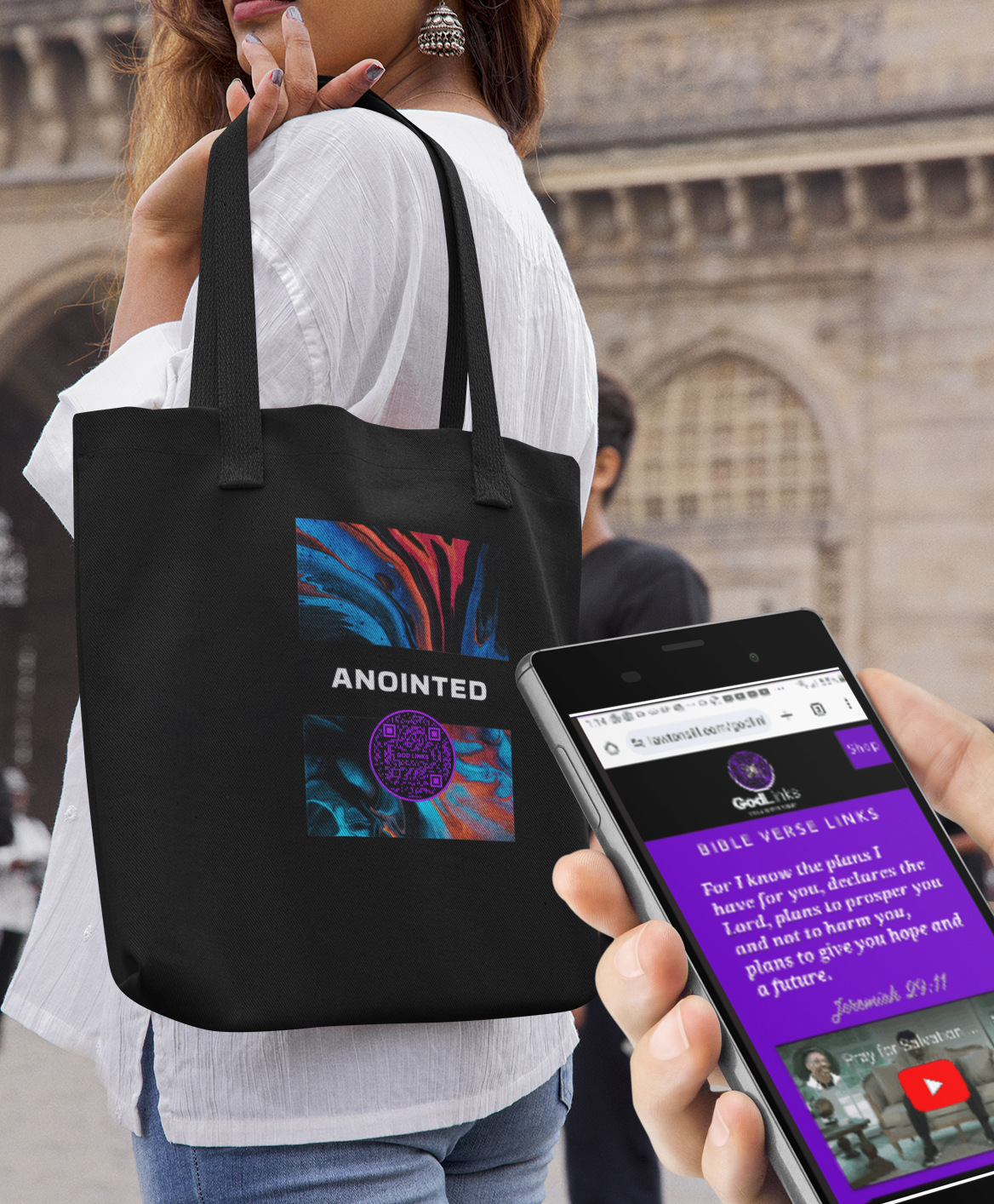 ANOINTED-PURPLE-Eco Tote Bag